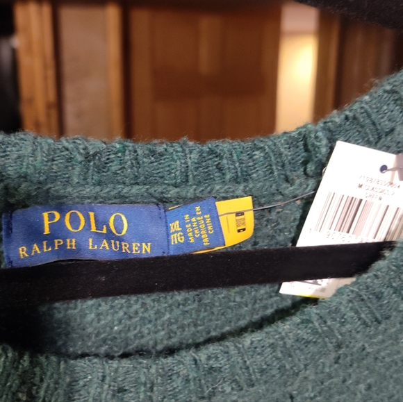 Polo green wool sweater - Picture 4 of 4